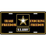 Plate Army Iraq Enduring Freedom