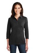 Port Authority Ladies 3/4-Sleeve Meridian Cotton Blend Polo. L578