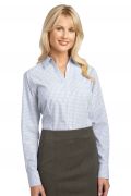 Port Authority Ladies Plaid Pattern Easy Care Shirt. L639