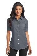 Port Authority Ladies Short Sleeve SuperPro Oxford Shirt. L659