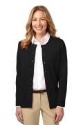 Port Authority Ladies Value Jewel-Neck Cardigan Sweater. LSW304