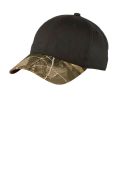 Port Authority Twill Cap with Camouflage Brim. C931