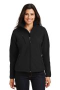 Port Authority Ladies Textured Soft Shell Jacket. L705