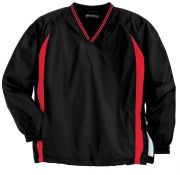 Sport-Tek Tall Tipped V-Neck Raglan Wind Shirt. TJST62