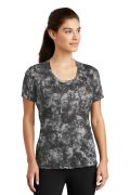 Sport-Tek Ladies Mineral Freeze Scoop Neck Tee. LST330