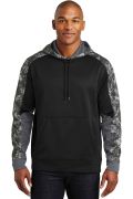 Sport-Tek Sport-Wick Mineral Freeze Fleece Colorblock Hooded Pullover. ST231