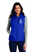 Ladies Puffy Vest w/ Jesuit Soccer Logo