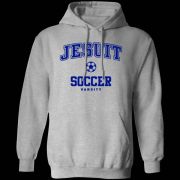 Hoodie with VARSITY Soccer Logo-Gray Only