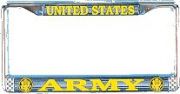 Army License Plate Frame